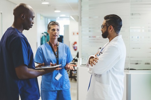Istock Male And Female Doctors